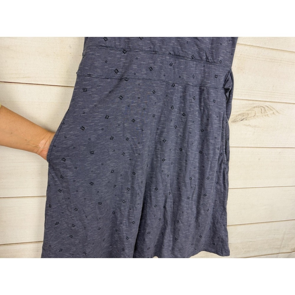 Toad&Co Sleeveless Wrap Midi Dress in Heather Navy - Picture 3 of 8